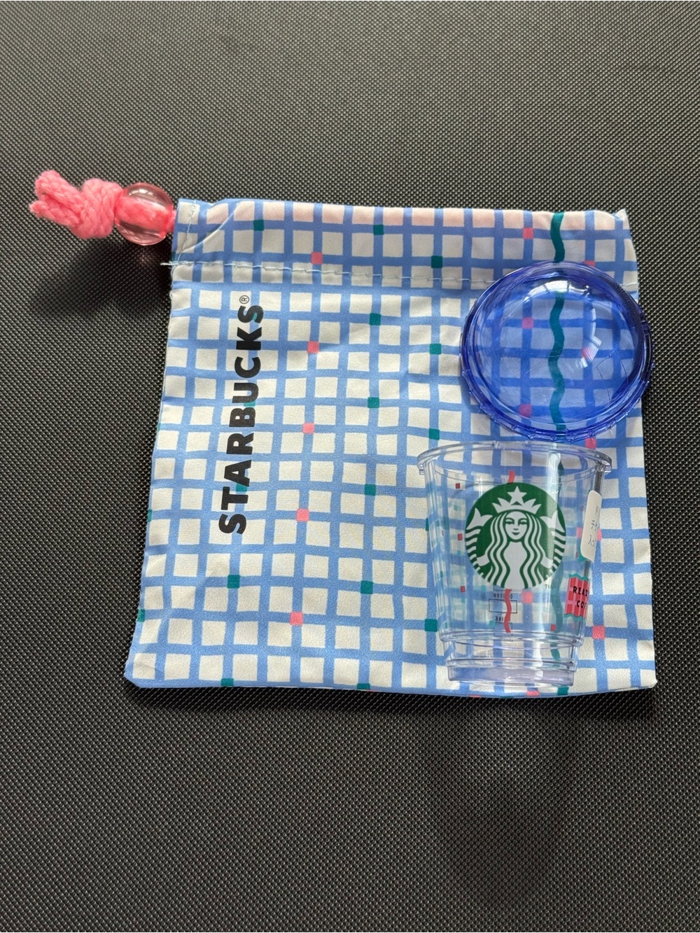 Starbucks Mini Drink Smoothie Coffee Cup w/drawstring pouch Japan Limited NWT - Picture 3 of 6